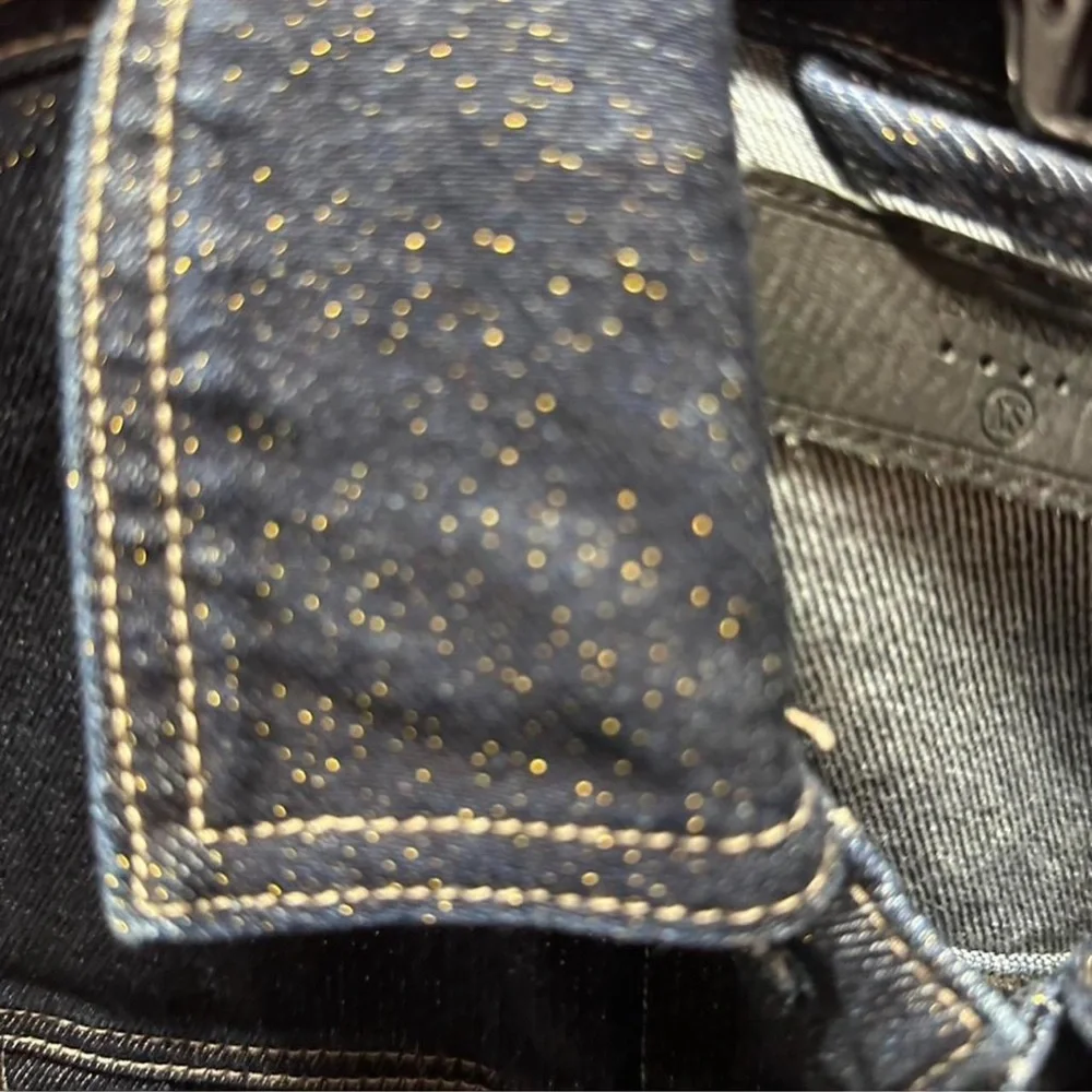 Blancnyc Classic Denim Jacket gold & blue - Picture 2 of 6